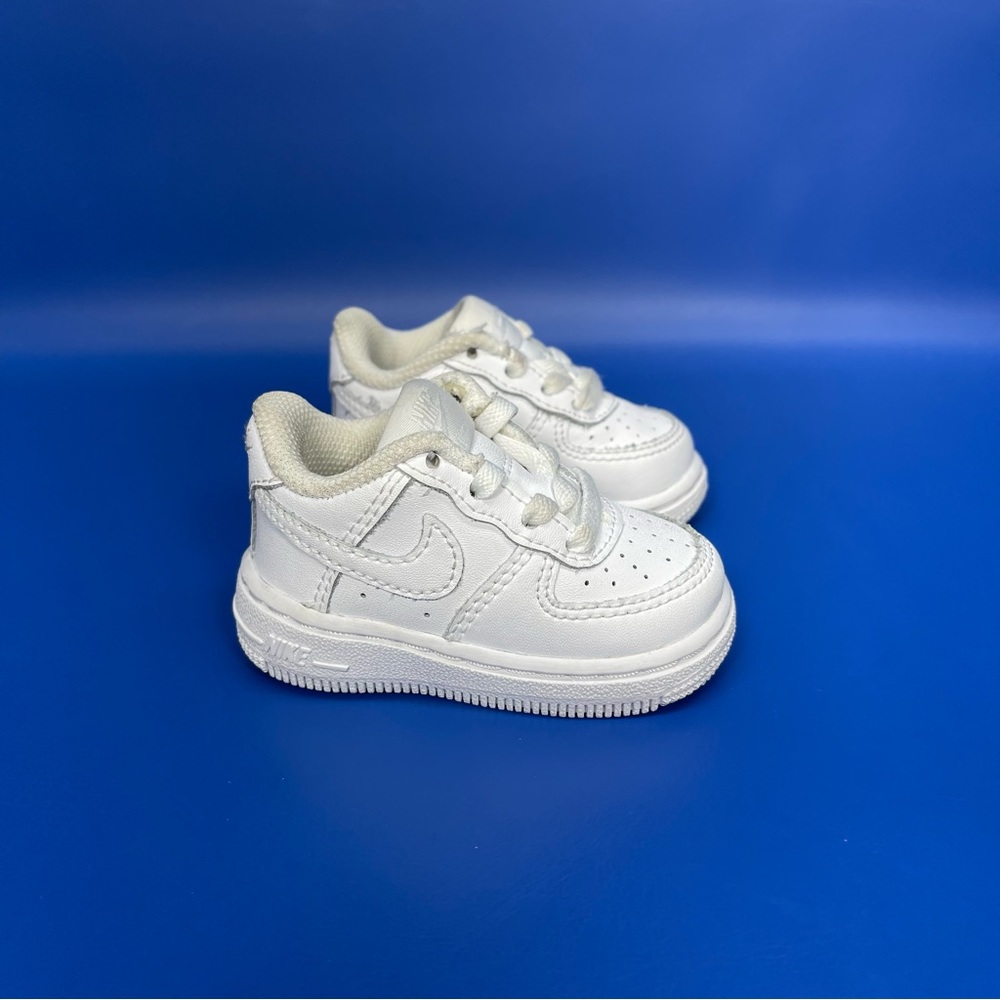 Nike Air Force 1 Low TD Shoes Toddler 2C Triple White
